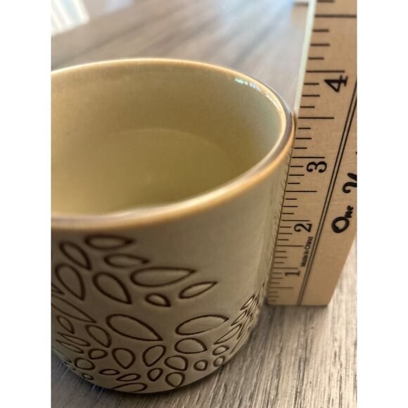 Starbucks Tan Coffee Mug With Leaf Pattern 14 Fl Oz - Picture 4 of 5